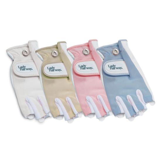 Lady Fairway TanThru Half Length Golf Gloves for Women