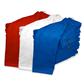 Tri-Fold Towel Set - Red White and Blue - Personalized