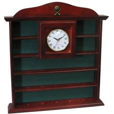 Golf Gifts & Gallery 19 Ball Display Cabinet w/Clock