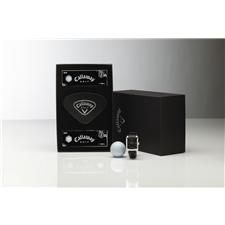 Callaway Golf Black Dial Watch Gift Box w/ Dozen Logoed Balls