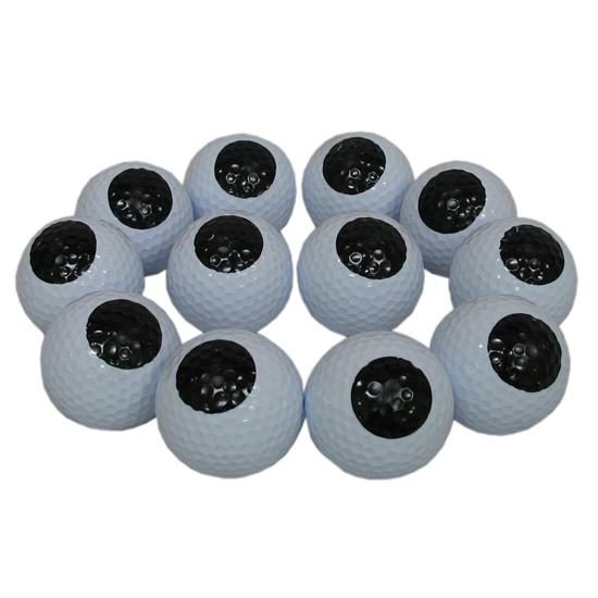 Blank Black Dot Golf Balls