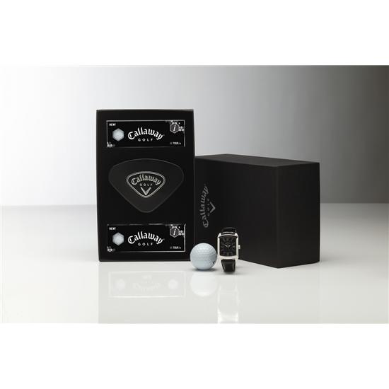 Callaway Golf Black Dial Watch Gift Box w/ Dozen Logoed Balls