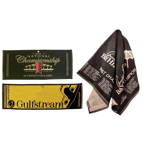 Logo Golf Woven Performance Towel - Caddy Size Golf