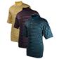 Greg Norman Men's ML75 Textured Multi Stripe Polo