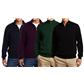 Greg Norman Men's Plaid Lined Pima Zip Sweater
