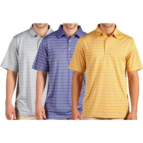 Greg Norman Men's Sorbtek Stripe Polo
