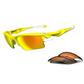 Oakley Fast Jacket XL Sunglasses - Lemon Peel Frame - Fire Iridium Lens