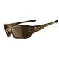 Oakley Fives Squared Polarized Sunglasses - Brown Tortoise Frame - Bronze Polarized Lens