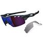 Oakley Radarlock Pitch Polarized Sunglasses - Carbon Fiber Print Frame - G30 Iridium Polarized Lens