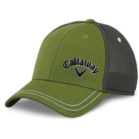 Callaway Golf Men's Twill Mesh Golf Hat Moss Green/Gray