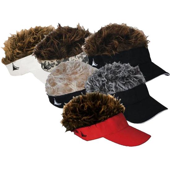Flair Hair Men's Visor with Hair