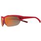 Nike Skylon Ace Sunglasses - Metallic Varsity Red Frame - Gray Orange Flash Lens