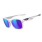 Oakley Garage Rock Iridium Sunglasses - Polished White Frame - Violet Iridium Lens