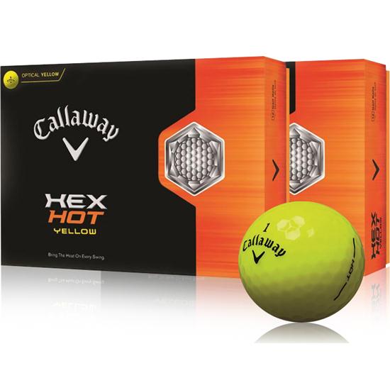 Callaway Golf Hex Hot Yellow Golf Balls Buy 1 DZ Get 1 DZ