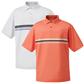 FootJoy Men's Stretch Lisle Chest Stripe Athletic Fit Shirt