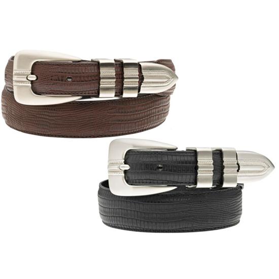 PING Lizard Embossed Leather Belt 0