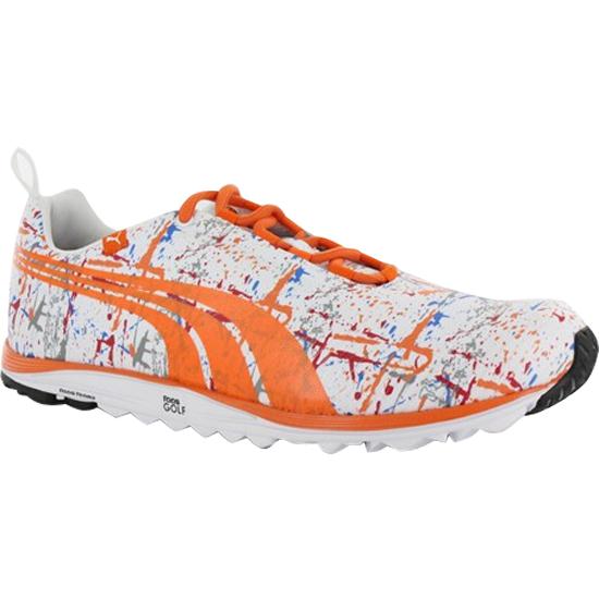 Puma Limited Edition Faas Lite Splatter Shoe White/Blue/Orange 9 1/