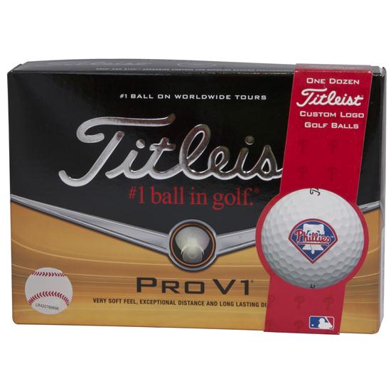 Titleist Prior Generation Pro V1 MLB Golf Balls Philadelphia Phillies