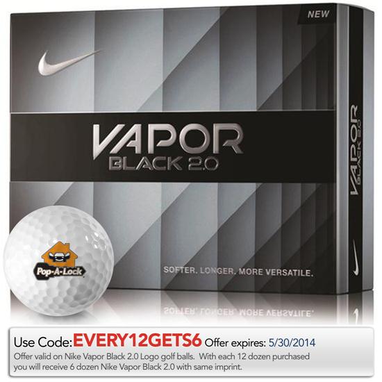 vapor black golf balls
