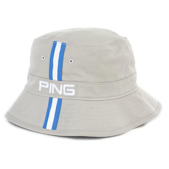 PING Men's Bucket Hat Grey/Electric Blue Small/Medium