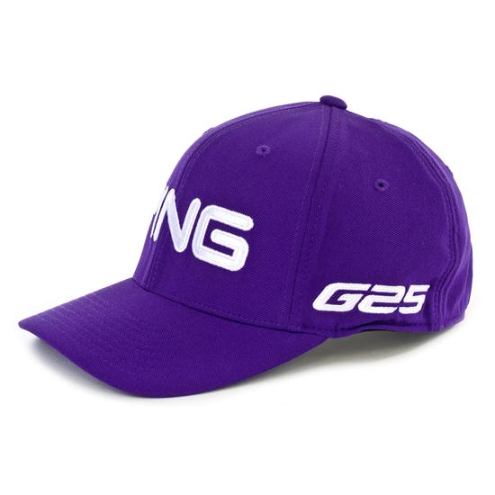 PING Men's i25 Tour Structured Hat Purple/White Small/Medium