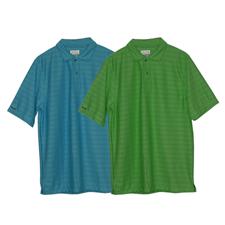 IZOD Carbon Abbey Jacquard Stripe Polo