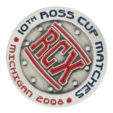 Logo Golf Round Die Struck Ball Marker
