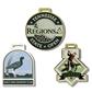 Custom Golf Brass Etched Bag Tags