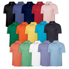 Adidas ClimaCool Textured Mesh Logo Golf Shirts 