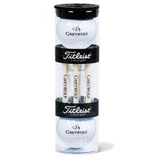 Titleist Standard 2-Ball Tube With Custom Tees