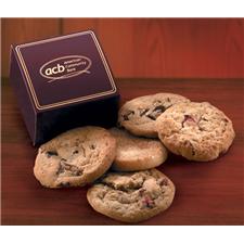 Burgundy Gift Box with Gourmet Cookies