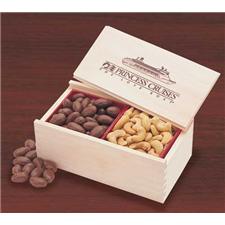 Wooden Collector Box - Chocolate Almonds & Cashews