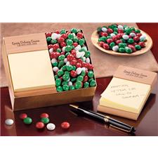 Post-it Note Holder - Beech Wood/Chocolate Gourmet Mints