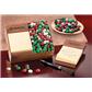Maple Ridge Farms Post-it Note Holder - Walnut Wood/Chocolate Gourmet Mints