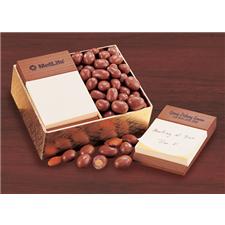 Post-it Note Holder - Walnut Wood/Chocolate Almonds