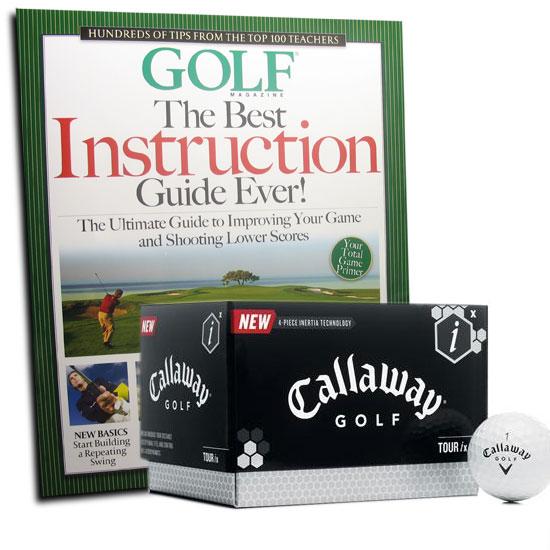 Golfballs.com Golf Magazine Instruction Guide and Callaway Balls