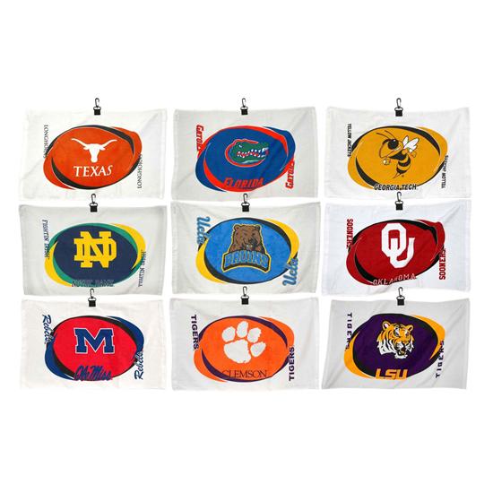 Team Effort Collegiate Printed Hemmed Golf Towel