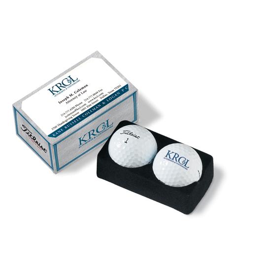 Titleist PackEdge Custom 2-Ball Business Card Box