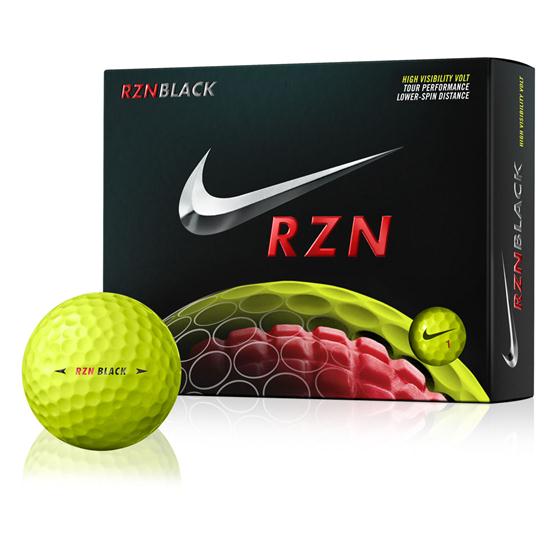 Nike RZN Black Volt Golf Balls