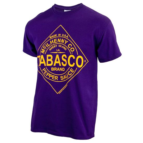 TABASCO Brand Men's Distressed TShirt Purple Medium