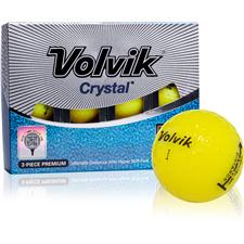 Volvik Crystal 3-Piece ID-Align Yellow Golf Balls