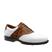 Dark Brown Croc/White Smooth