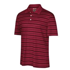 Adidas ClimaCool Mesh Bar Stripe Polo -Rhone/Barolo/Black

