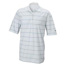 Nike Dri-FIT Tech Core Stripe Polo - White/Blue Striped
