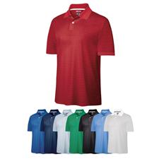 Adidas Custom Logo Climalite Tech Pencil Stripe Polo