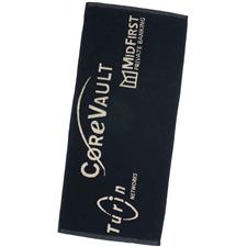 Logo Golf Custom Logo Jacquard Woven Players Towels