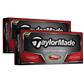 Taylor Made Tour Preferred Red Personalized Golf Balls - 2 Dozen