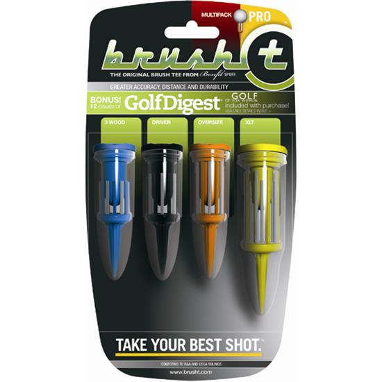 Brush t 4 Piece Golf Tee Combo Pack