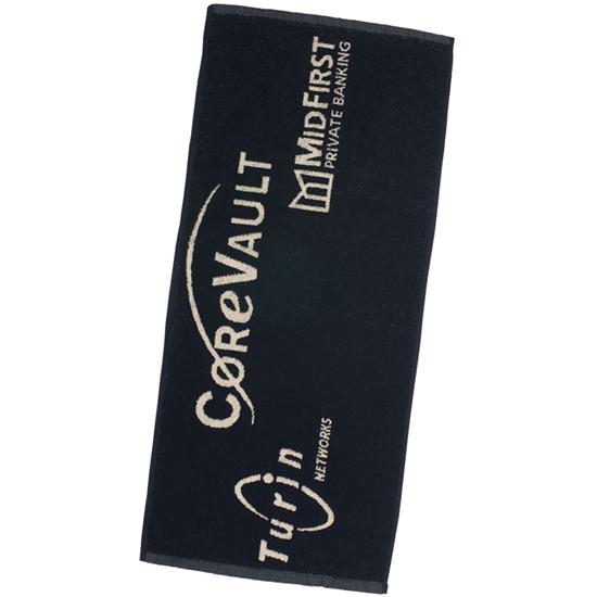 Logo Golf Custom Logo Jacquard Woven Players Towels