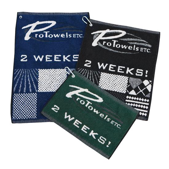 Logo Golf Jacquard Woven Quick Ship Towels